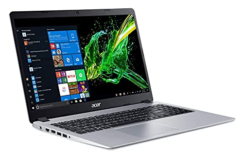 Acer Aspire 5 15.6 Inch FHD Slim Laptop, AMD Ryzen 3 3200U, Vega 3 Graphics, 4GB DDR4, 128GB SSD, American English QWERTY Backlit Keyboard