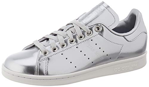 adidas Stan Smith W, Zapatillas de Gimnasio Mujer, Silver Metallic/Silver Metallic/Crystal White, 36 2/3 EU