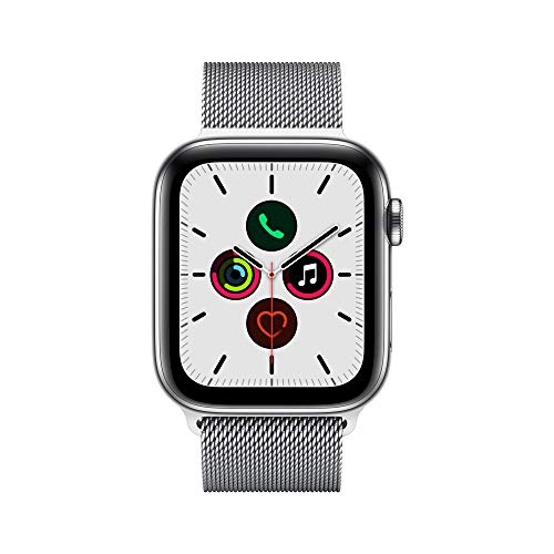 Apple Watch Series 5 (GPS + Cellular,44 mm) Acero Inoxidable con Milanese Loop