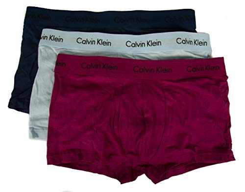 Calvin Klein Paquete de 3 Hombres Boxeador artículo CK U2664G Troncos de Poca Altura (Kju Presidential Blue / Maggie / Vent)