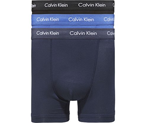 Calvin Klein Underwear U2662G-Bañador Hombre Negro/Sombra Azul/Agua de Cobalto M