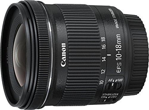 Canon EF-S 10-18 mm f:4.5-5.6 IS STM - Objetivo para Canon (Estabilizador óptico),color negro (Versión Estándar)