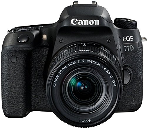 Canon EOS 77D Cámara réflex kit cuerpo con objetivo EF-S 18-55 IS STM