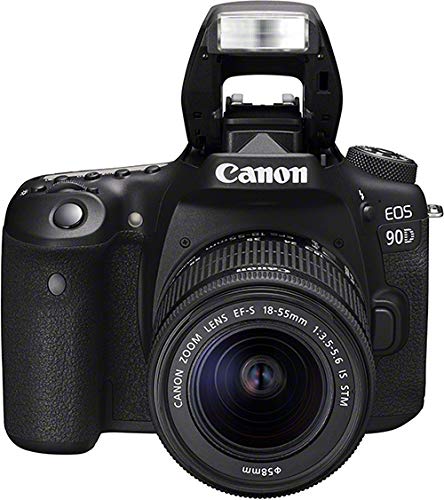 Canon EOS 90D Cámara Réflex de 32.5 MP Kit Cuerpo con Objetivo EF-S 18-55mm f/ 3.5-5.6 IS USM)