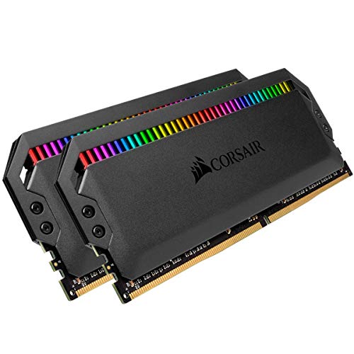 Corsair Dominator Platinum RGB Kit de Memoria 16 GB DDR4 3000 MHz C15, con Iluminación LED RGB, 2 x 8 GB, Negro