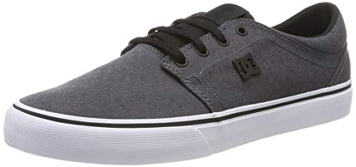 DC Shoes (DCSHI) Trase TX Se-Shoes for Men, Zapatillas de Skateboard para Hombre, Grey/Black/Black, 37.5 EU