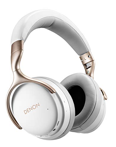 Denon AH-GC30 - Auriculares inalámbricos con cancelación de Ruido (40 mm, Bluetooth), Color Blanco