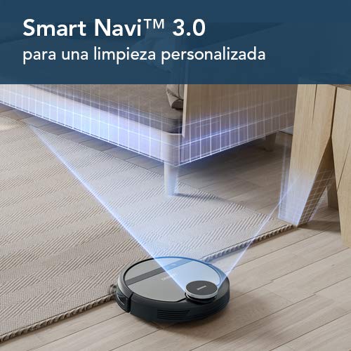 Ecovacs Deebot 901 - Robot Aspirador,mapeo inteligente láser,control con Alexa,App,Wifi,reanuda limpieza tras recarga,reporte por voz,3 modos de limpieza,2 niveles succión,detecta alfombra (Mapeo Laser)