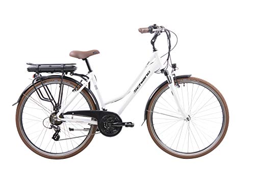 F.lli Schiano E- Ride Bicicleta, De Las Mujeres, Blanca, 28 ''