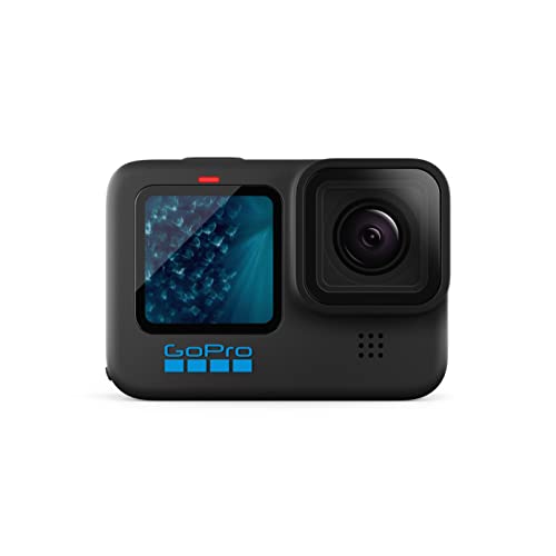 GoPro HERO11 Black - Cámara de acción a Prueba de Agua con Video Ultra HD 5.3K60, Fotos de 27MP, Sensor de Imagen de 1/1.9&quot;, transmisión en Vivo, cámara Web, estabilización (H11 V2)