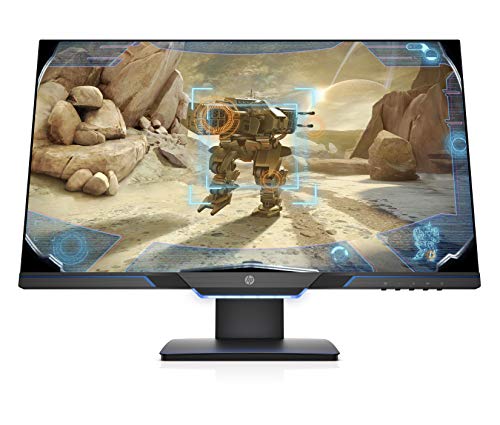 HP 25MX - Monitor (25&quot;, velocidad de 144 Hz, Tecnología AMD FreeSync, iluminación ambiental, 1920 x 1080 a 60 Hz) color negro
