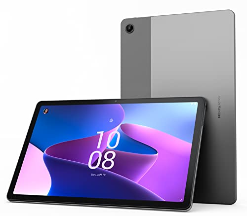Lenovo Tab M10 Plus (3rd Gen) - Tablet de 10.61&quot; 2K (MediaTek Helio G80, 4GB de RAM, 64GB ampliables hasta 1 TB, 4 Altavoces, WiFi + Bluetooth, Android 12) - Gris Oscuro