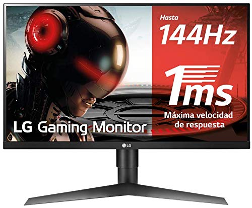 LG 27GL650F-B - Monitor Gaming FHD de 69 cm (con Panel IPS (1920 x 1080 píxeles, 16:9, 1 ms con MBR, 144Hz, FreeSync 2, 400 cd/m², 1000:1, sRGB &gt;99%, DP x1, HDMI x2), Color Negro)