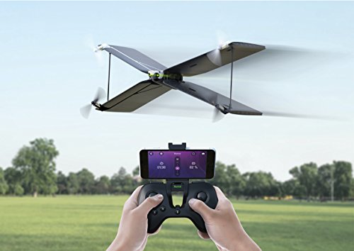 Parrot Swing - Dron &quot;dos en uno&quot; cuadricóptero y avión + Mando Flypad (Negro)