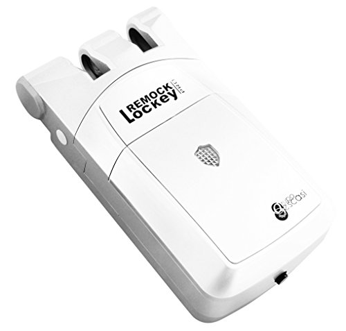 Remock RLP4W Lockey Pro - Cerradura de seguridad invisible con 4 mandos (color blanco)