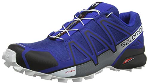 Salomon Speedcross 4,Zapatillas de Running para Hombre,Azul (Mazarine Blue Wil/Black/White),42 EU