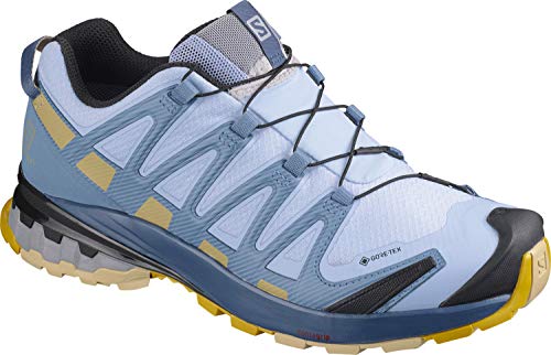 Salomon XA Pro 3D v8 GTX W, Zapatillas de Trail Running Mujer, Azul (Kentucky Blue/Dark Denim/Pale Khaki), 36 EU