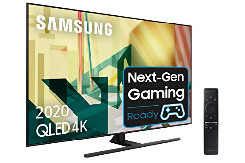 Samsung QLED 2020 55Q70T - Smart TV de 55&quot; 4K UHD, Inteligencia Artificial 4K, HDR 10+, Multi View, Ambient Mode+, One Remote Control y Asistentes de Voz Integrados, con Alexa integrada