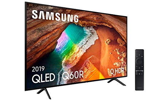 Samsung QLED 4K 2019 55Q60R - Smart TV de 55&quot; con Resolución 4K UHD, Supreme Ultra Dimming, Q HDR, Inteligencia Artificial 4K, One Remote Control, Apple TV y compatible con Alexa