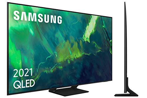 Samsung QLED 4K 2021 55Q70A - Smart TV de 55&quot; con Resolución 4K UHD, Procesador QLED 4K con Inteligencia Artificial, Quantum HDR10+, Motion Xcelerator Turbo+, OTS Lite y Alexa Integrada