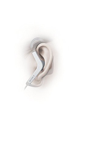 Sony MDRAS210W.Ae - Auriculares Deportivos de botón con Agarre al oído (Resistente a Salpicaduras),Color Blanco
