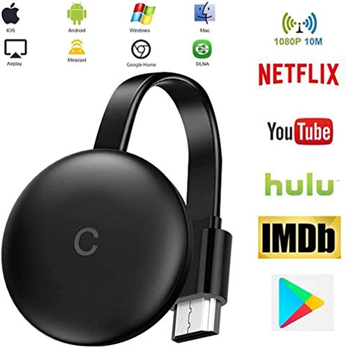 Stick De TV para El Nuevo Google Chromecast 3 para Netflix Youtube WiFi Pantalla HDMI Dongle InaláMbrica Miracast para Smartphone PC TV Monitor Proyector