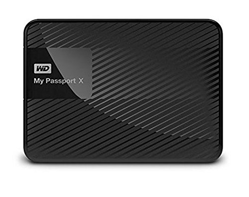 Western Digital My Passport X - Disco duro externo portátil para juegos de 2 TB (USB 3.0), negro