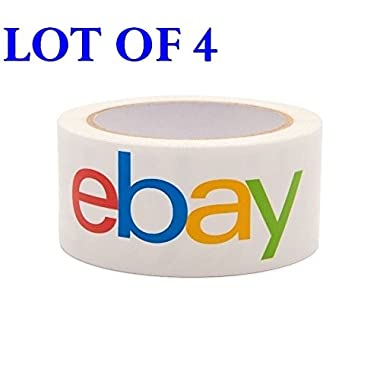 4 rollos oficial Ebay de Bopp cinta de embalaje envío suministros Multicolor