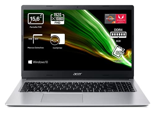 Acer Aspire 3 A315-23 - Ordenador Portátil 15.6" Full HD, Laptop, PC Portátil Color Negro - Teclado QWERTY Español