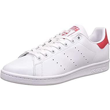 adidas Originals Stan Smith, Zapatillas Adulto, Calzado Blanco Blanco Colegial Rojo, 41 1/3 EU