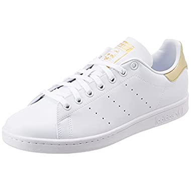 adidas Stan Smith, Sneaker Mujer, Footwear White/Footwear White/Gold Metallic, 42 2/3 EU