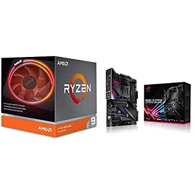 AMD 3900X Ryzen 9 - Procesador con Ventilador Wraith Prism + ASUS ROG Strix X570-E Gaming - Placa Base Gaming AMD AM4 X570 ATX con PCIe 4.0, Aura Sync RGB led, 2.5 Gbps y Intel Gigabit LAN, Wi-Fi 6