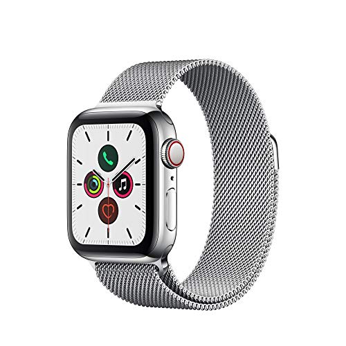 Apple Watch Series 5 (GPS + Cellular,40 mm) Acero Inoxidable con Milanese Loop