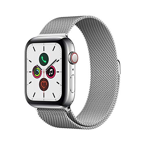 Apple Watch Series 5 (GPS + Cellular,44 mm) Acero Inoxidable con Milanese Loop