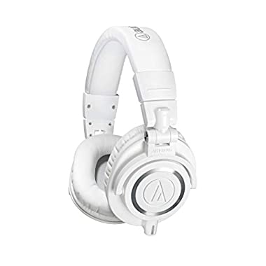 Audio-Technica ATH-M50X - Auriculares de diadema cerrados, blanco (Cableado)