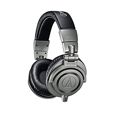 Audio Technica ATH-M50XGM - Auriculares profesionales para monitorización en estudio, color gris plomo, estuche rígido incluido (Cableado)