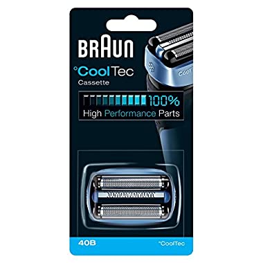 Braun 40B - Recambio para afeitadora eléctrica hombre, compatible con CoolTec, color azul