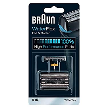 Braun 51B - Recambio para afeitadora eléctrica hombre, compatible con el modelo WaterFlex, color negro