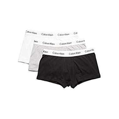 Calvin Klein - Bóxers - Liso - para Hombre Gris/Blanco/Negro X-Large