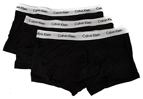 Calvin Klein Paquete de 3 Hombres Boxeador Artã­Culo CK U2664G Troncos de poca Altura (001 Nero - Black)