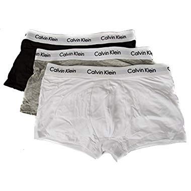 Calvin Klein Paquete de 3 Hombres Boxeador Artã­Culo CK U2664G Troncos de poca Altura (998 Nero/Bianco/Grigio - Black/White/Grey)