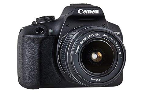 Canon EOS 2000D - Cámara réflex de 24.1 MP (negro - Kit con objetivo EF-S 18-55mm IS II)