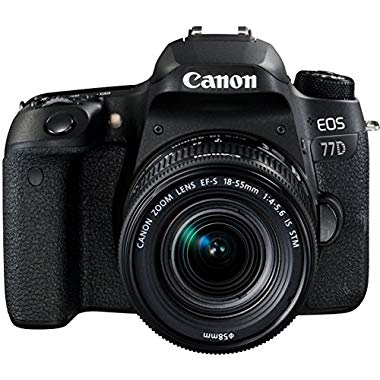Canon EOS 77D Cámara réflex kit cuerpo con objetivo EF-S 18-55 IS STM