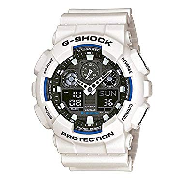 Casio G-Shock GA-100B-7AER Reloj (Blanco)