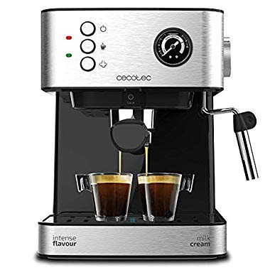 Cecotec Power Espresso 20 Professionale Cafetera Express para Espresso y Capuccino (Mecánica con Manómetro)