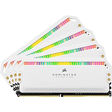 Corsair Dominator Platinum RGB 32 GB DDR4 3600MHz C18, LED RGB Memoria de Sobremesa Rendimiento de Alta, Respuesta Ajustados, 12 Direccionables CAPELLIX Leds RGB, 4 x 8 GB, Blanco