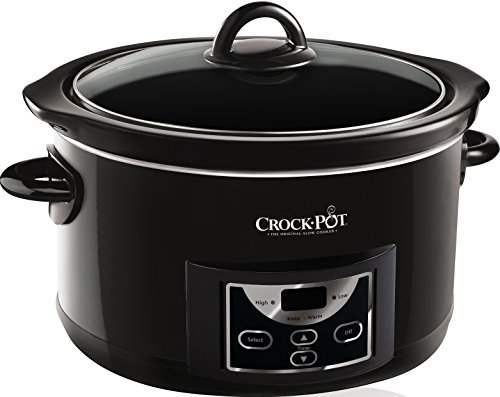 Crock-Pot SCCPRC507B-060 Crockpot Olla de cocción Lenta Digital de 4,7L SCCPRC507B, 230 W, 4.7 litros, Acero Inoxidable (Sin tapa abatible, 4,7 l)