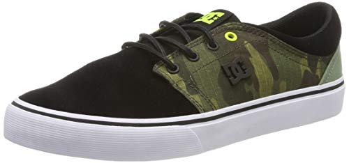 DC Shoes (DCSHI) Trase TX Se-Shoes for Men, Zapatillas de Skateboard para Hombre, Black/Camo, 36.5 EU
