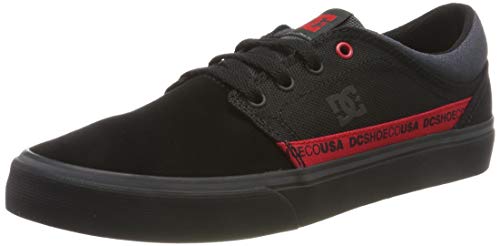 DC Shoes (DCSHI) Trase TX Se-Shoes for Men, Zapatillas de Skateboard para Hombre, Red/Black, 39 EU