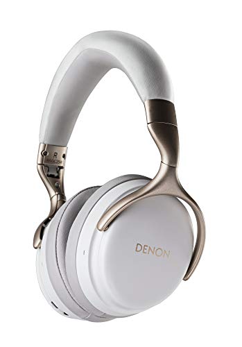 Denon AH-GC25W - Auriculares de diadema inalámbricos, color blanco